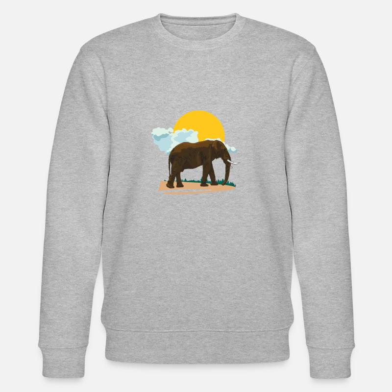 Elefant oder doch Elephant? - Stanley/Stella Unisex Bio-Sweatshirt CHANGER  - Grau meliert