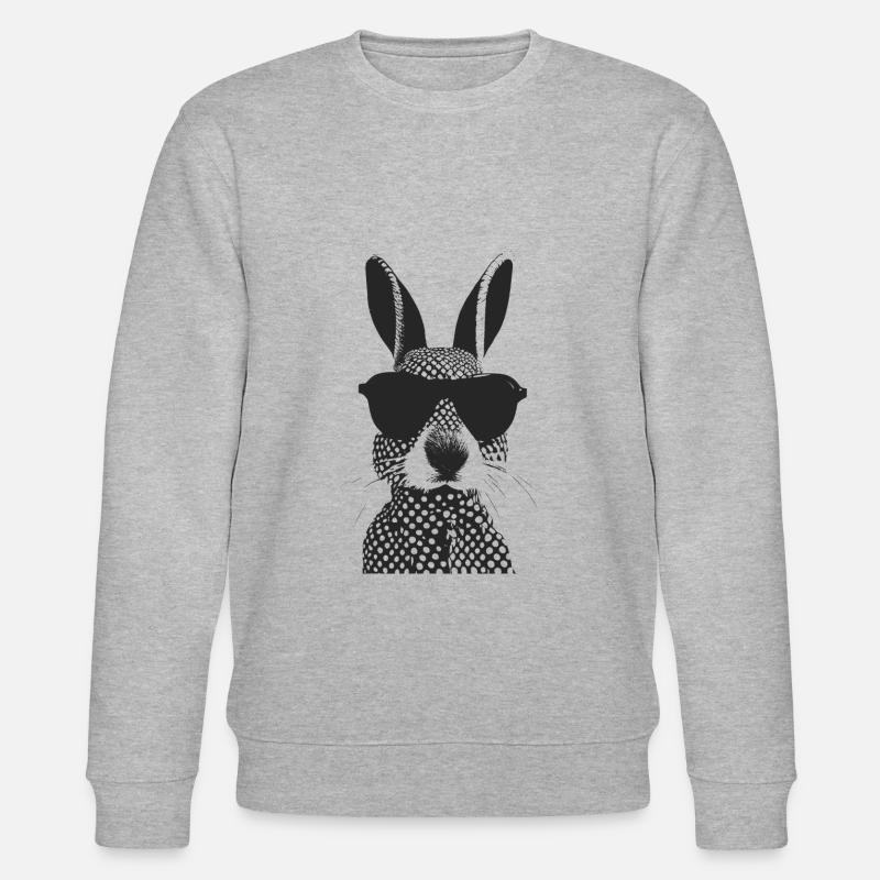 Cool Easter Cool Sunglasses - Stanley/Stella CHANGER Unisex Organic Sweatshirt - heather grey
