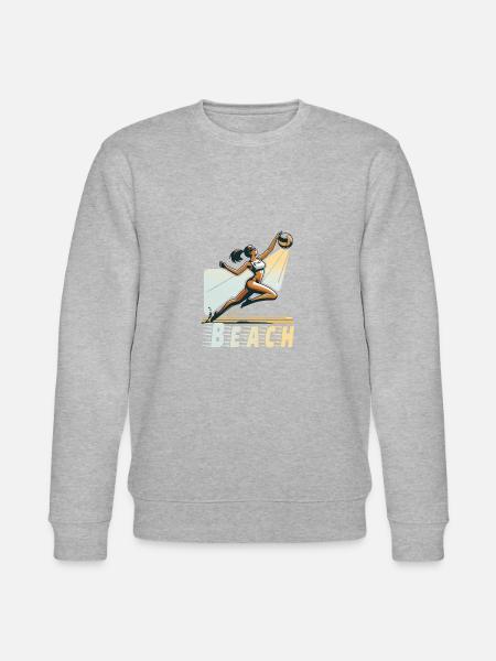 Beach Volleyball - Stanley/Stella Unisex Bio-Sweatshirt CHANGER - Grau meliert