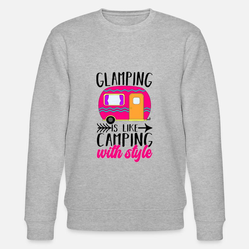 Glamping Glamper - Stanley/Stella Unisex Bio-Sweatshirt CHANGER  - Grau meliert