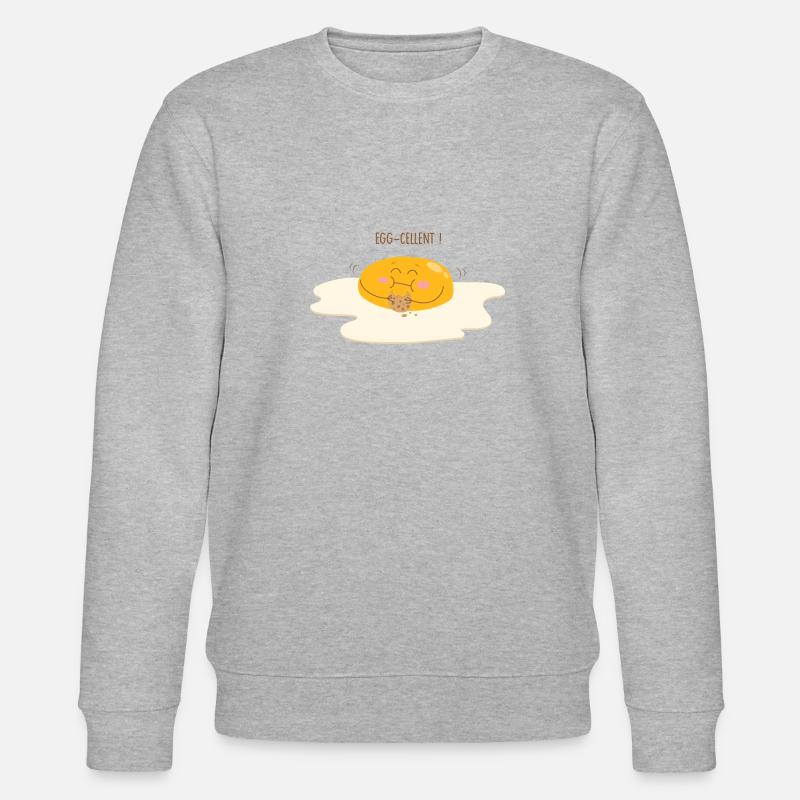Egg-cellent - Stanley/Stella Unisex Bio-Sweatshirt CHANGER  - Grau meliert