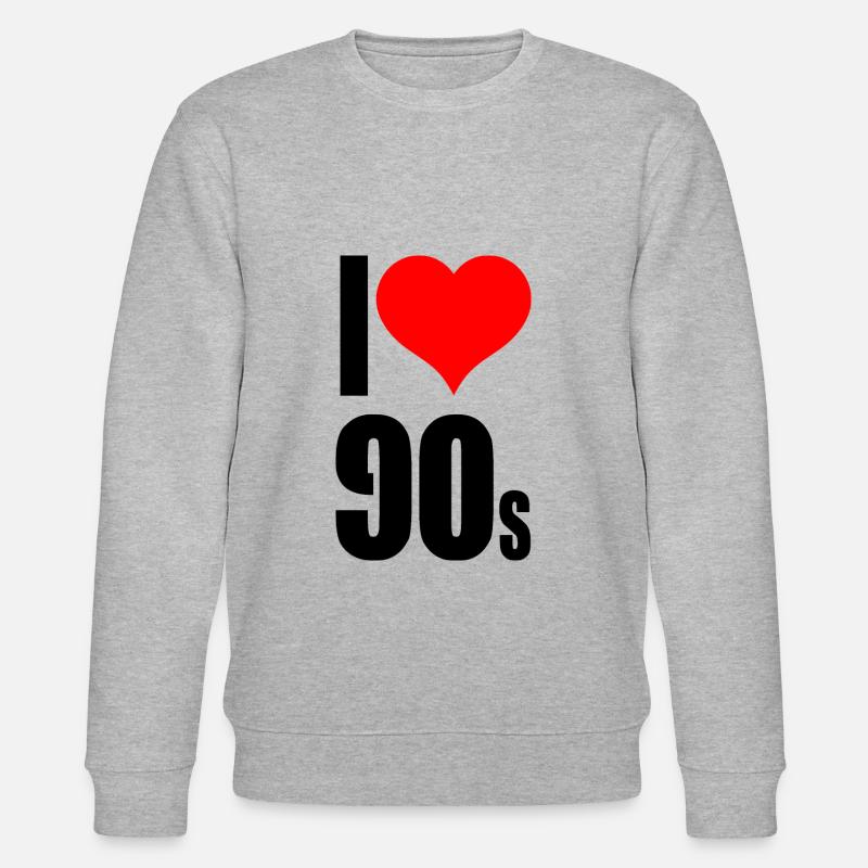 J'adore les années 90 - Sweat bio CHANGER Stanley/Stella Unisexe - gris chiné