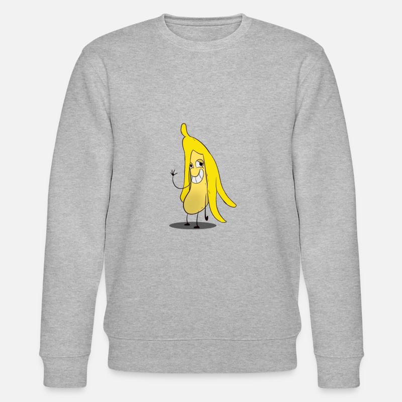 Banane / banane - dub - Sweat bio CHANGER Stanley/Stella Unisexe - gris chiné