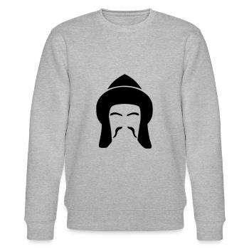 Türk - Stanley/Stella Unisex Bio-Sweatshirt CHANGER  - Grau meliert - Vorne - Nik (191cm) & Marisol (170cm)