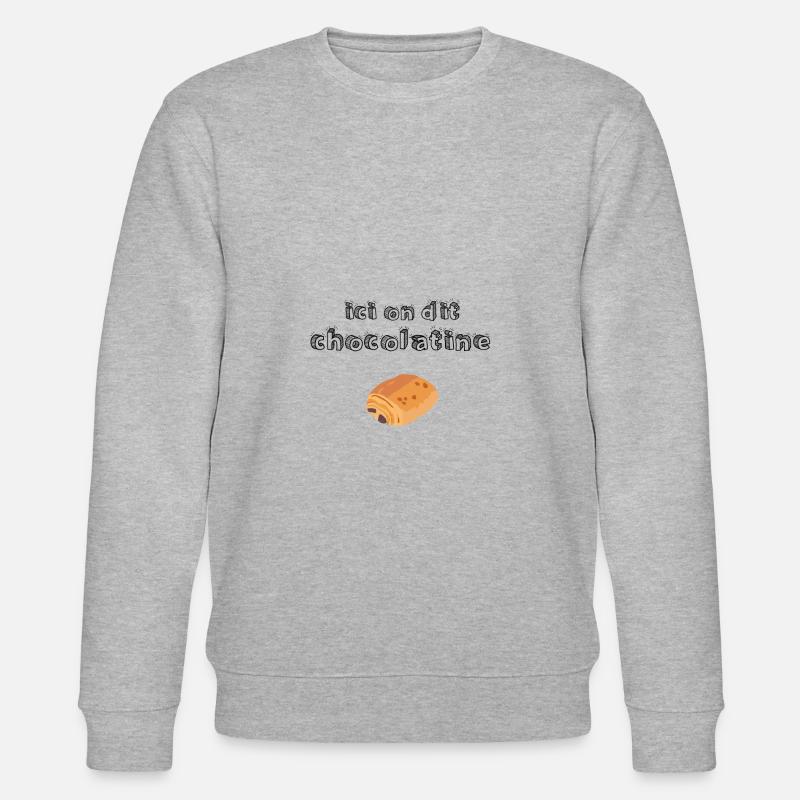Hier sagen wir Schokolade - Stanley/Stella Unisex Bio-Sweatshirt CHANGER  - Grau meliert