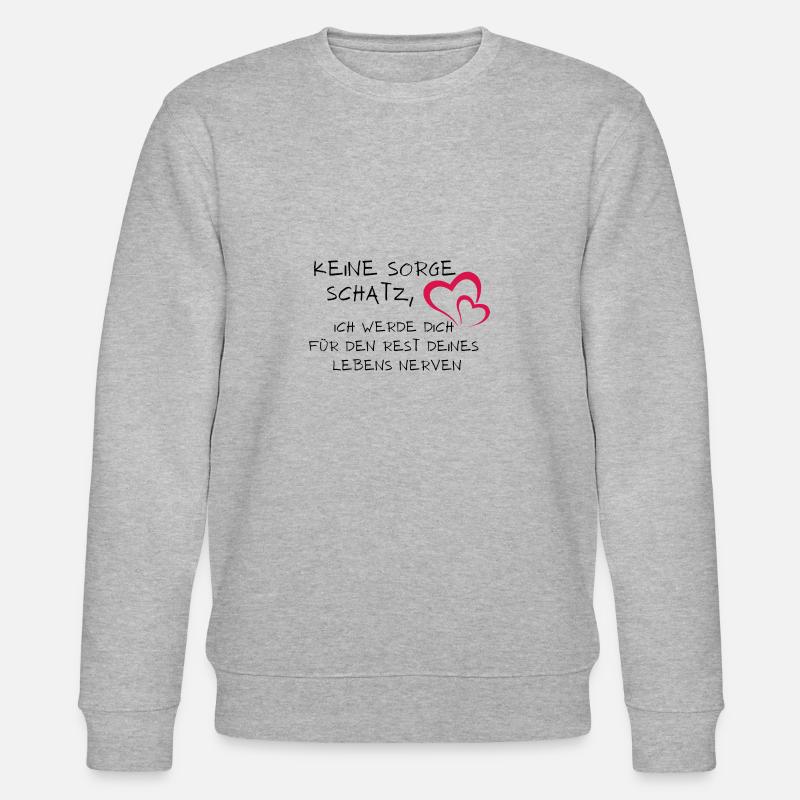Schatz nerven - Stanley/Stella Unisex Bio-Sweatshirt CHANGER  - Grau meliert