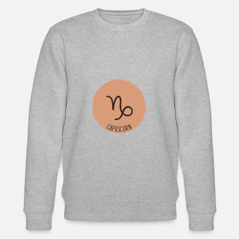 Steinbock-Sternzeichen - Stanley/Stella Unisex Bio-Sweatshirt CHANGER - Grau meliert