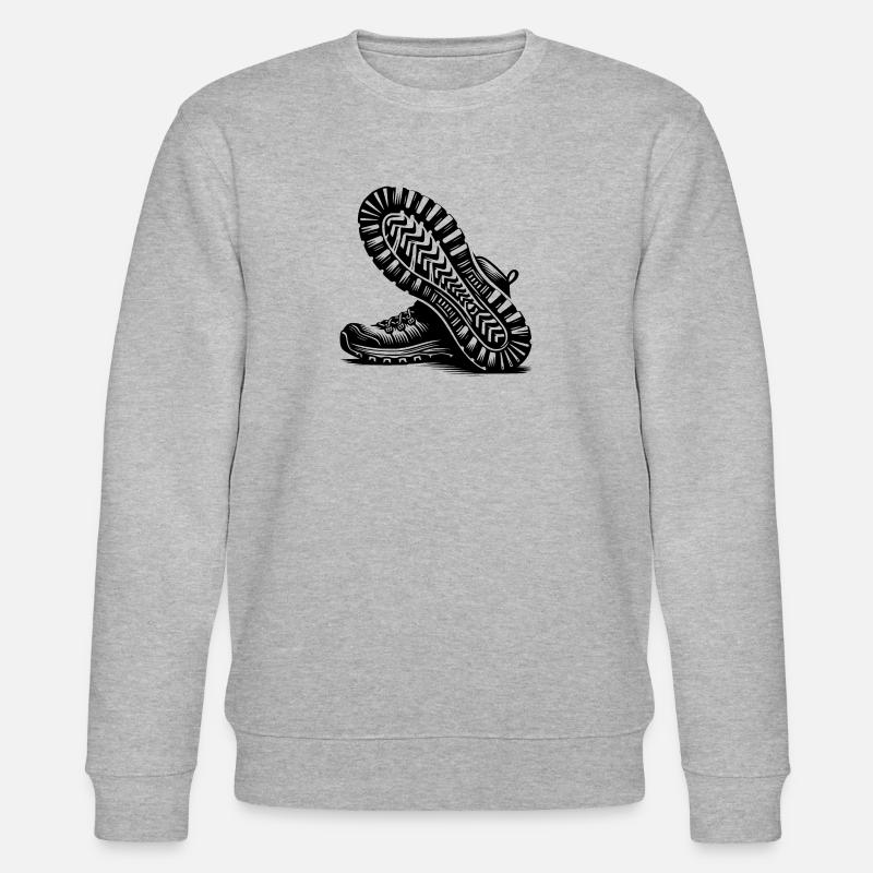 Hiking boots with deep tread - Stanley/Stella CHANGER Unisex Organic Sweatshirt - heather grey