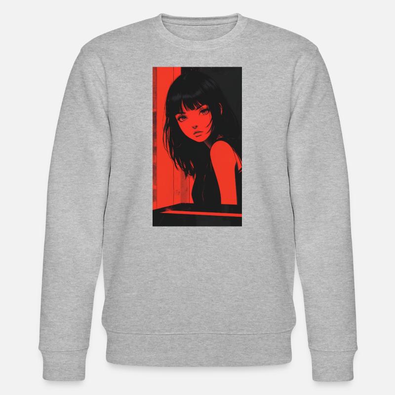 Das Mädchen in Rot - Stanley/Stella Unisex Bio-Sweatshirt CHANGER  - Grau meliert