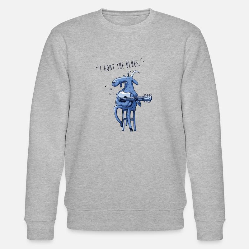 Ich ziege den Blues - Stanley/Stella Unisex Bio-Sweatshirt CHANGER  - Grau meliert
