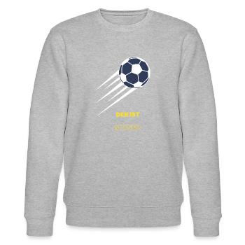 Der ist meiner Fußball Tor Fußball T-Shirt - Stanley/Stella Unisex Bio-Sweatshirt CHANGER  - Grau meliert - Vorne - Nik (191cm) & Marisol (170cm)
