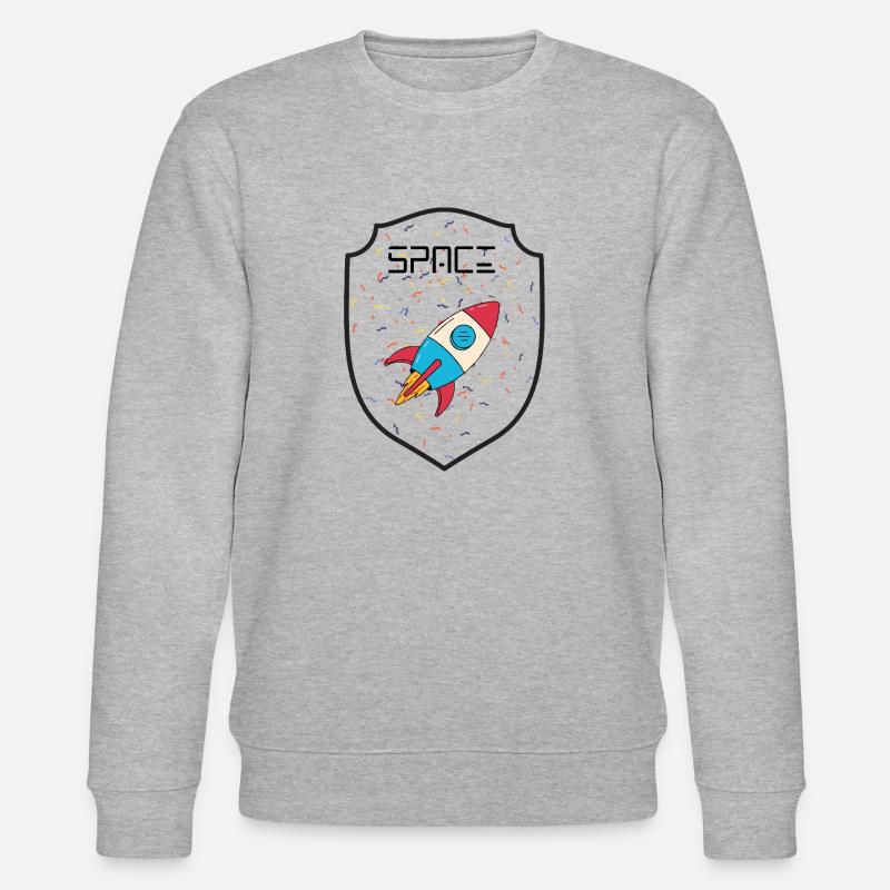 Weltraumparty - Stanley/Stella Unisex Bio-Sweatshirt CHANGER  - Grau meliert