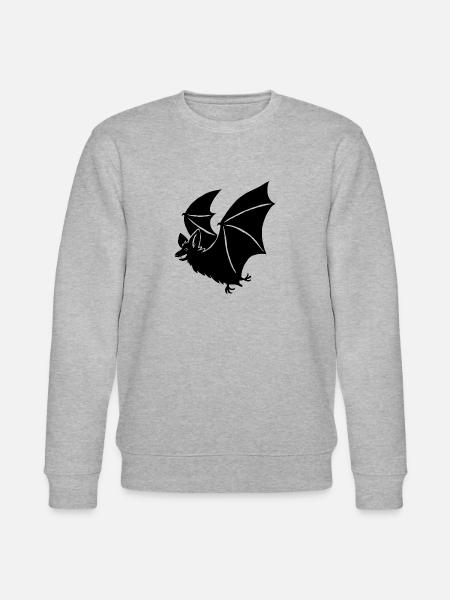 Fledermaus - Stanley/Stella Unisex Bio-Sweatshirt CHANGER  - Grau meliert