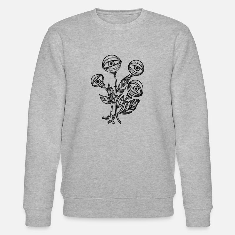 Plante pour les yeux - Sweat bio CHANGER Stanley/Stella Unisexe - gris chiné