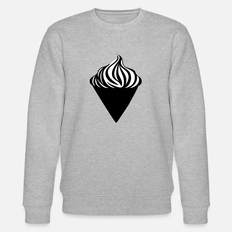 Eine leckere Waffel Eiscreme - Stanley/Stella Unisex Bio-Sweatshirt CHANGER  - Grau meliert