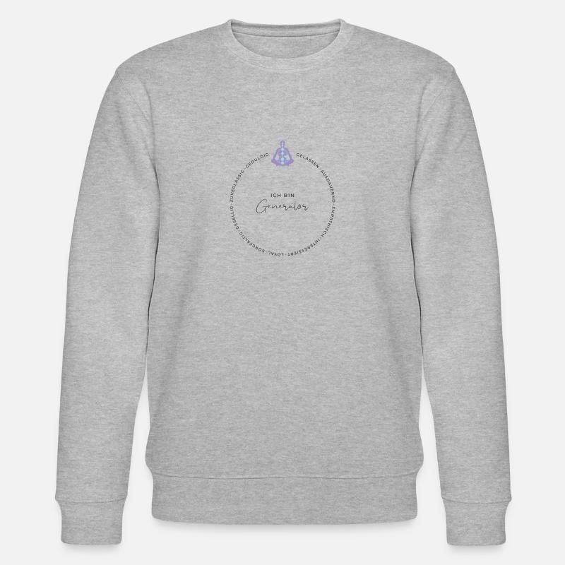 Human Design Generator Eigenschaften - Stanley/Stella Unisex Bio-Sweatshirt CHANGER - Grau meliert
