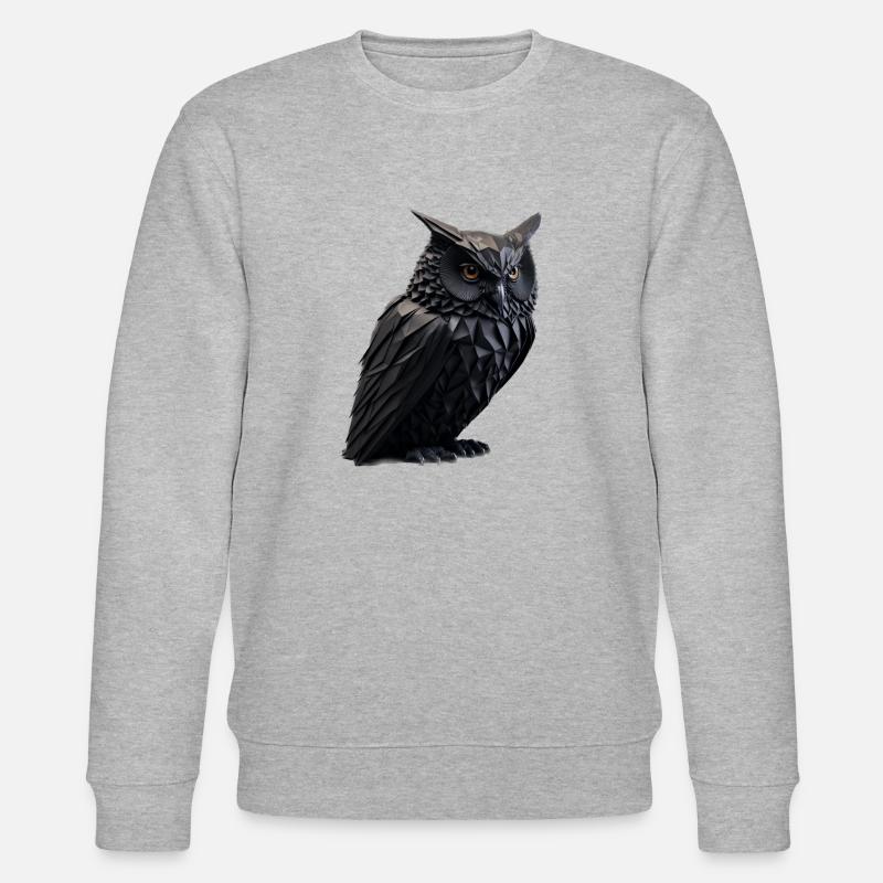 Eule II - Stanley/Stella Unisex Bio-Sweatshirt CHANGER  - Grau meliert