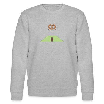 Football München farbig - Stanley/Stella Unisex Bio-Sweatshirt CHANGER  - Grau meliert - Vorne - Nik (191cm) & Marisol (170cm)