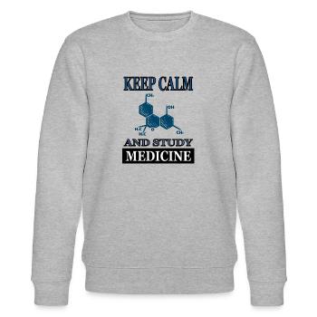 Medizin studieren Medizin-Studium Medizin-Student - Stanley/Stella Unisex Bio-Sweatshirt CHANGER  - Grau meliert - Vorne - Nik (191cm) & Marisol (170cm)