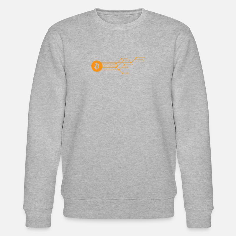 Bitcoin Blockchain - Sweat bio CHANGER Stanley/Stella Unisexe - gris chiné
