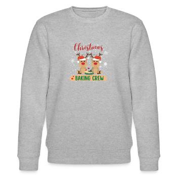 christmas baking crew - süße Weihnachtsrentiere - Stanley/Stella Unisex Bio-Sweatshirt CHANGER  - Grau meliert - Vorne - Nik (191cm) & Marisol (170cm)