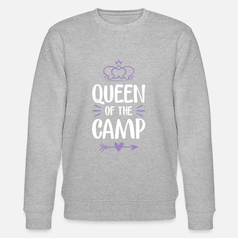queen camp - Stanley/Stella Unisex Bio-Sweatshirt CHANGER  - Grau meliert