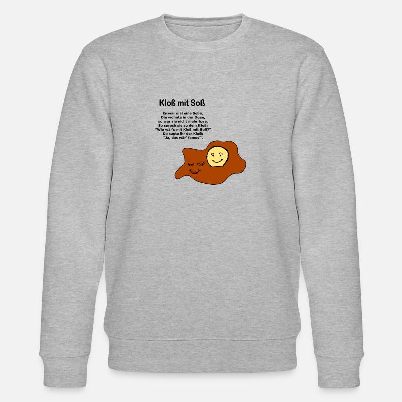 Kloß mit Soß - Stanley/Stella Unisex Bio-Sweatshirt CHANGER  - Grau meliert
