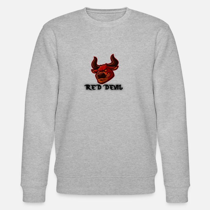 RED DEVIL by cheerzstore - Stanley/Stella Unisex Bio-Sweatshirt CHANGER  - Grau meliert