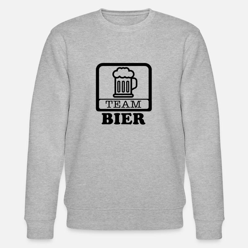 team Bier Bierkrug - Stanley/Stella Unisex Bio-Sweatshirt CHANGER  - Grau meliert