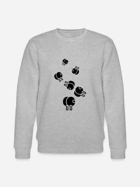 Tischtennis Ping pong - Stanley/Stella Unisex Bio-Sweatshirt CHANGER - Grau meliert