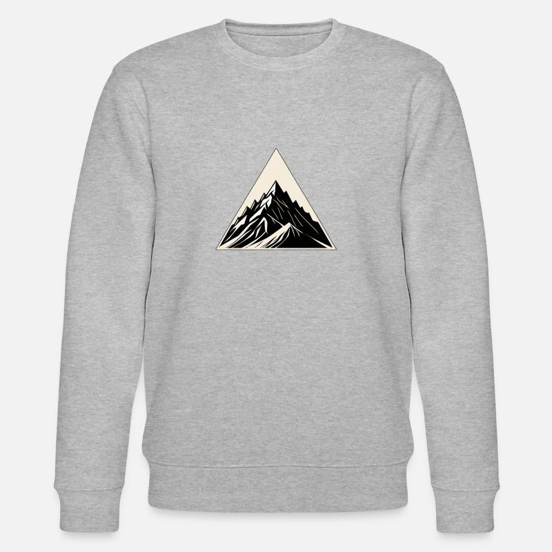 Bergsteigen, Bergsteigen, Bergsteigen - Stanley/Stella Unisex Bio-Sweatshirt CHANGER  - Grau meliert