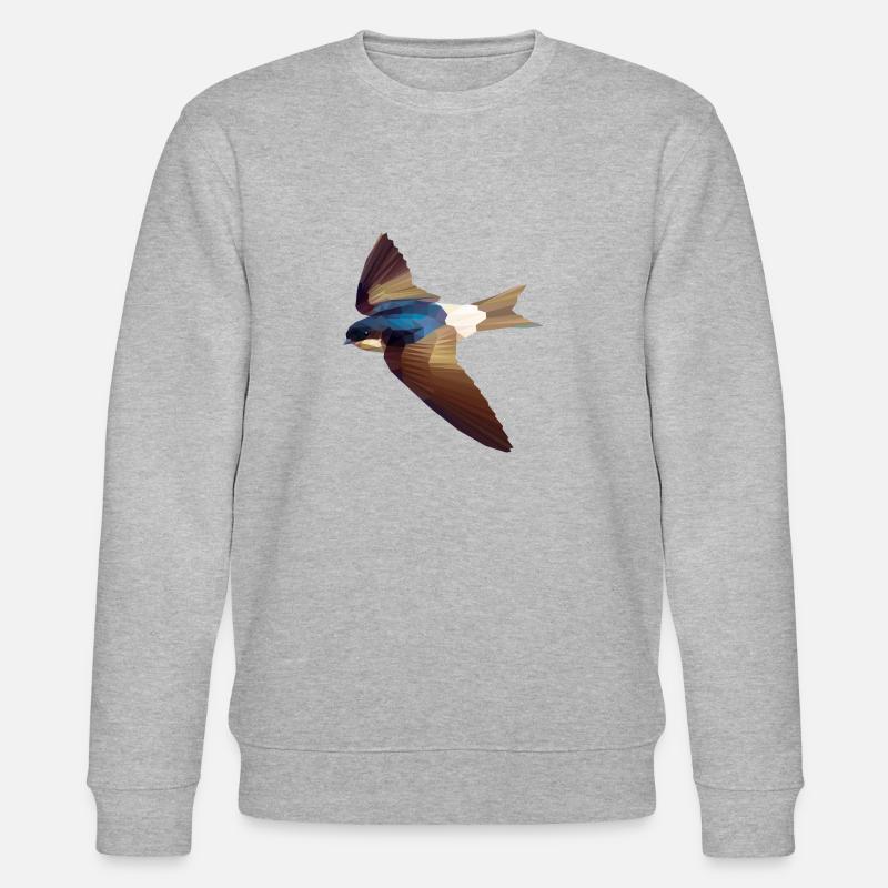 Mehlschwalbe - Stanley/Stella Unisex Bio-Sweatshirt CHANGER  - Grau meliert