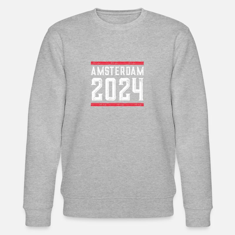 Vacances à Amsterdam 2024 - Sweat bio CHANGER Stanley/Stella Unisexe - gris chiné