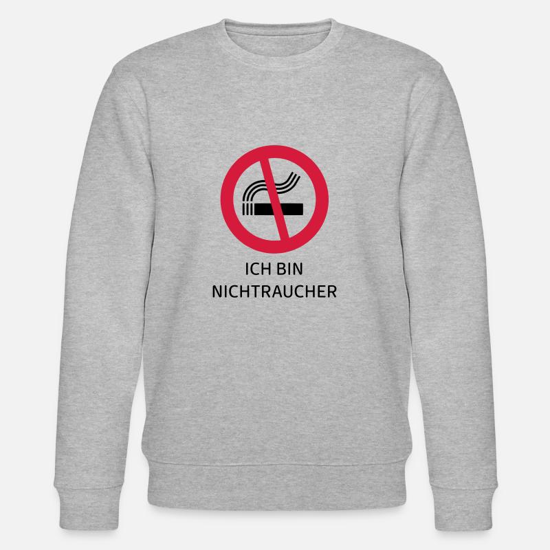 Nichtraucher - Stanley/Stella Unisex Bio-Sweatshirt CHANGER  - Grau meliert