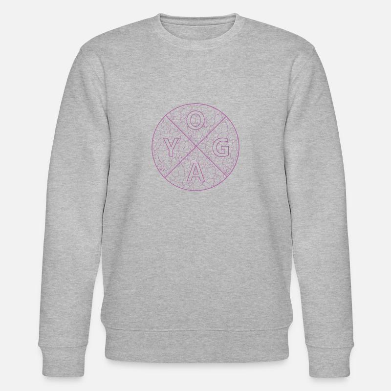 Yogadesign - Stanley/Stella Unisex Bio-Sweatshirt CHANGER  - Grau meliert