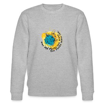 Ein Fuchs muss tun was ein Fuchs tun muss - Stanley/Stella Unisex Bio-Sweatshirt CHANGER  - Grau meliert - Vorne - Nik (191cm) & Marisol (170cm)