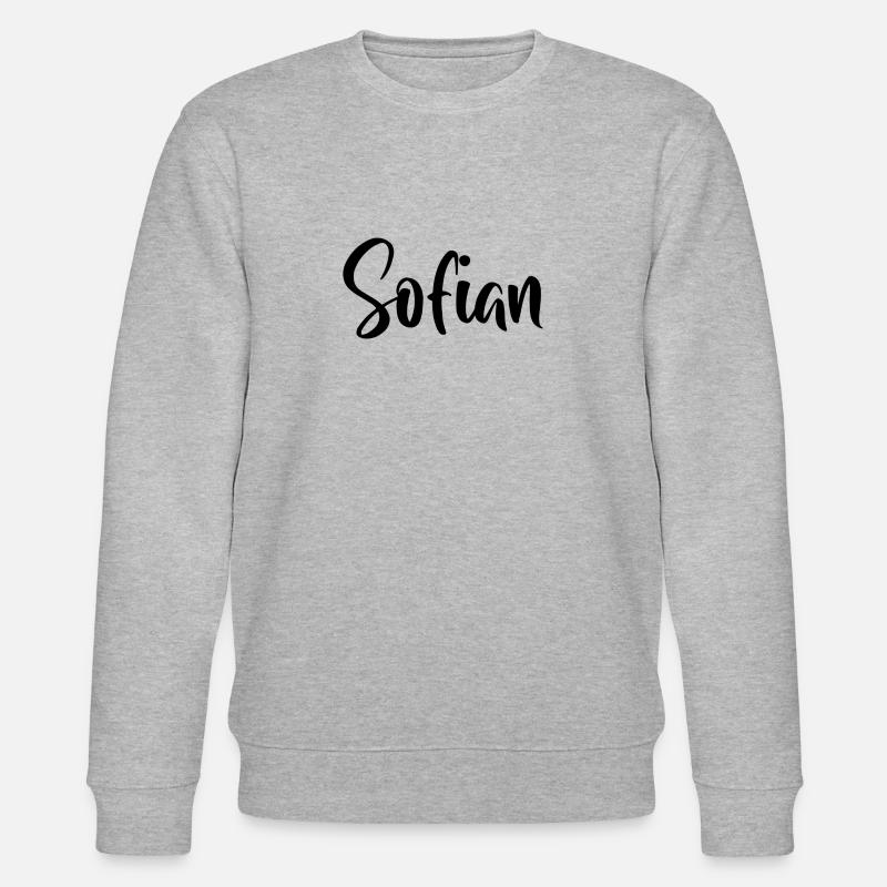 First name - Sofian - Stanley/Stella CHANGER Unisex Organic Sweatshirt - heather grey
