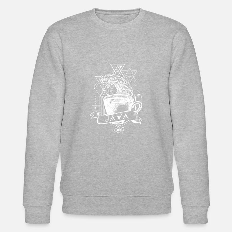 Java Programmiersprache - Stanley/Stella Unisex Bio-Sweatshirt CHANGER  - Grau meliert