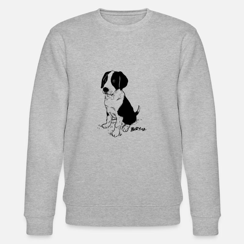 Buddy Hündchen - Stanley/Stella Unisex Bio-Sweatshirt CHANGER  - Grau meliert