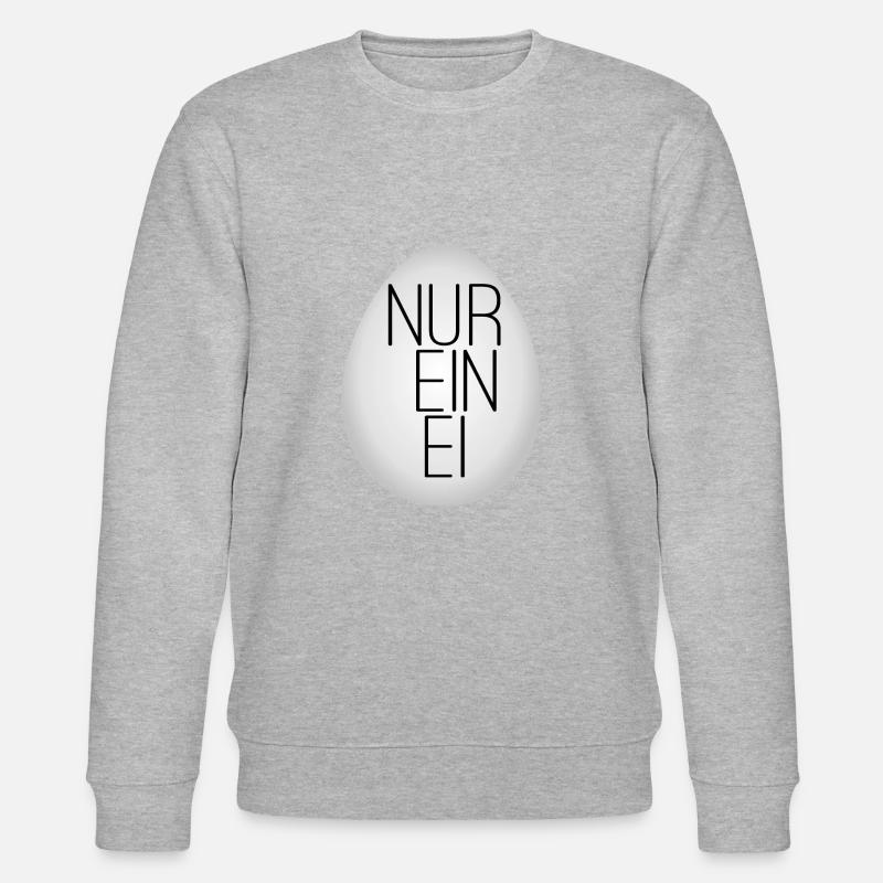 Nur ein Ei - Stanley/Stella Unisex Bio-Sweatshirt CHANGER  - Grau meliert