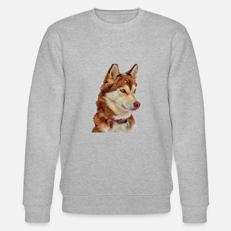 Husky Schneebraun - Stanley/Stella Unisex Bio-Sweatshirt CHANGER  - Grau meliert