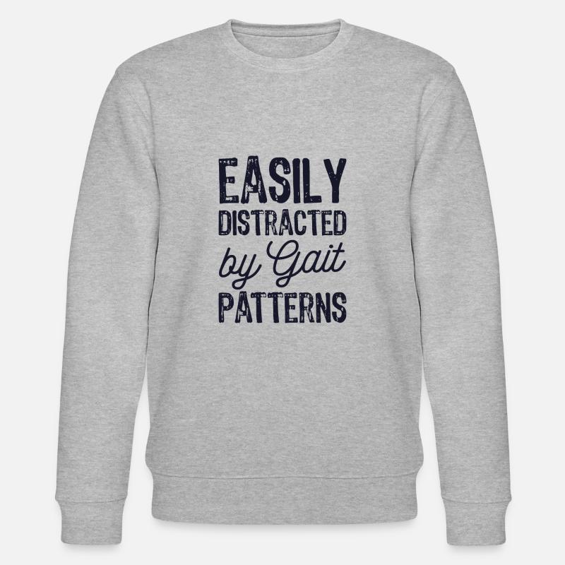 Easily Distracted By Gait Patterns - Stanley/Stella CHANGER Unisex Organic Sweatshirt - heather grey