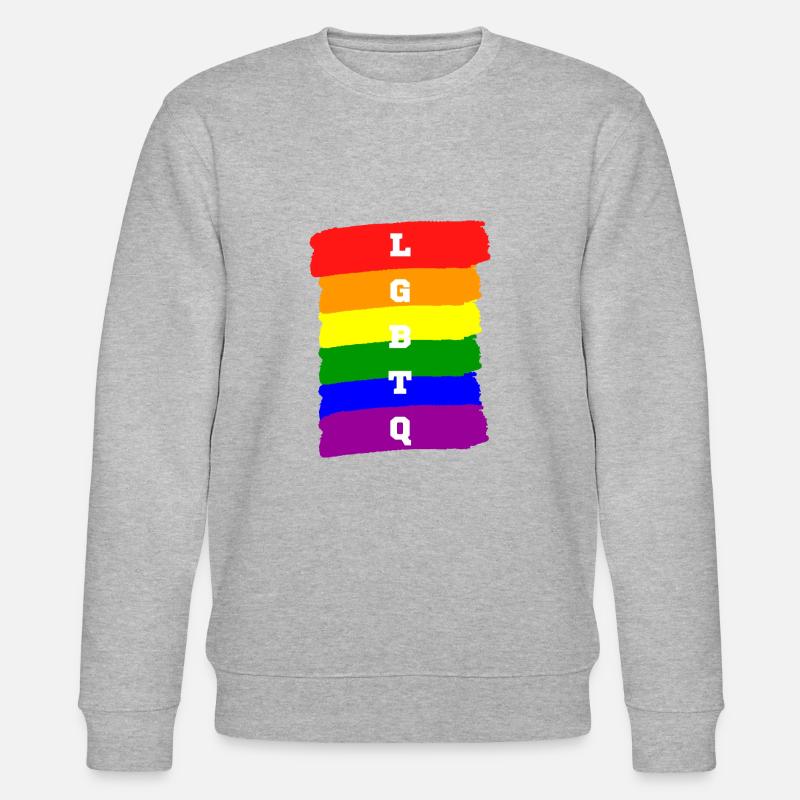 LGBTQ - Stanley/Stella Unisex Bio-Sweatshirt CHANGER  - Grau meliert