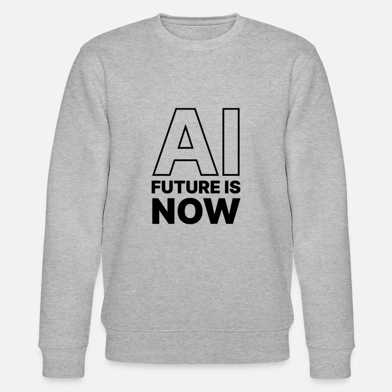 KI KÜNSTLICHE INTELLIGENZ - Stanley/Stella Unisex Bio-Sweatshirt CHANGER  - Grau meliert