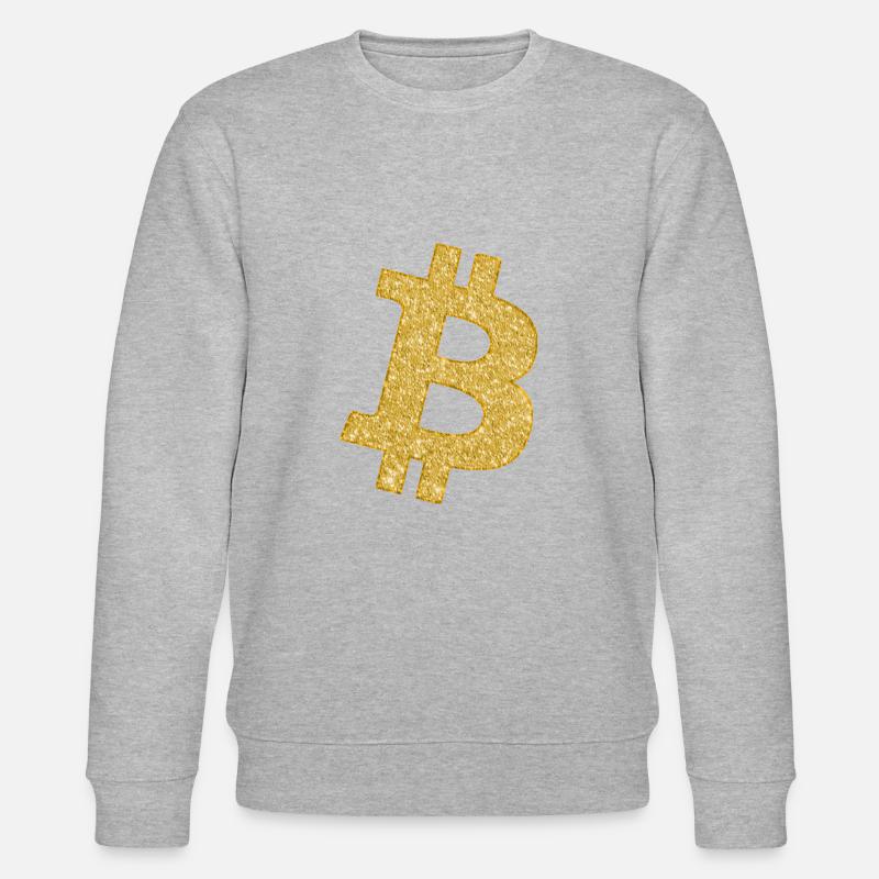 Symbole bitcoin - Sweat bio CHANGER Stanley/Stella Unisexe - gris chiné