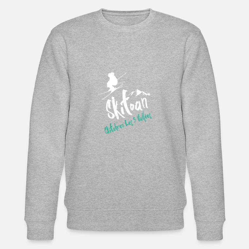 Skiing Les 3 Vallées - Stanley/Stella CHANGER Unisex Organic Sweatshirt - heather grey