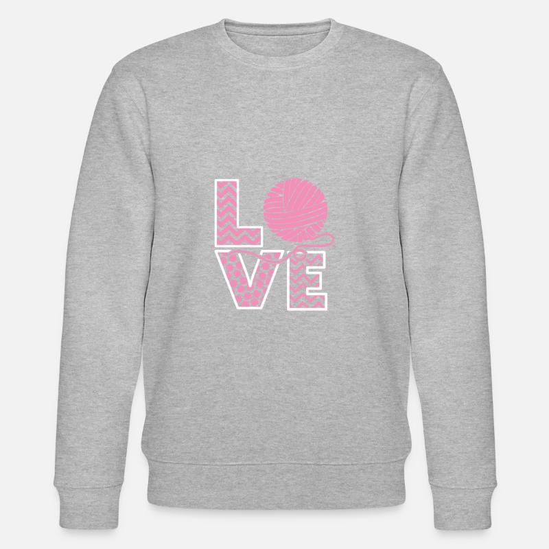 Liebe Häkelstrickgarn - Stanley/Stella Unisex Bio-Sweatshirt CHANGER  - Grau meliert
