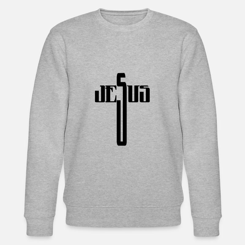 Jésus - Sweat bio CHANGER Stanley/Stella Unisexe - gris chiné