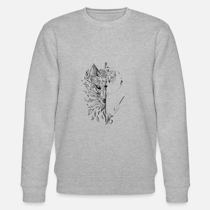 Fox Design, Abstrait - Sweat bio CHANGER Stanley/Stella Unisexe - gris chiné