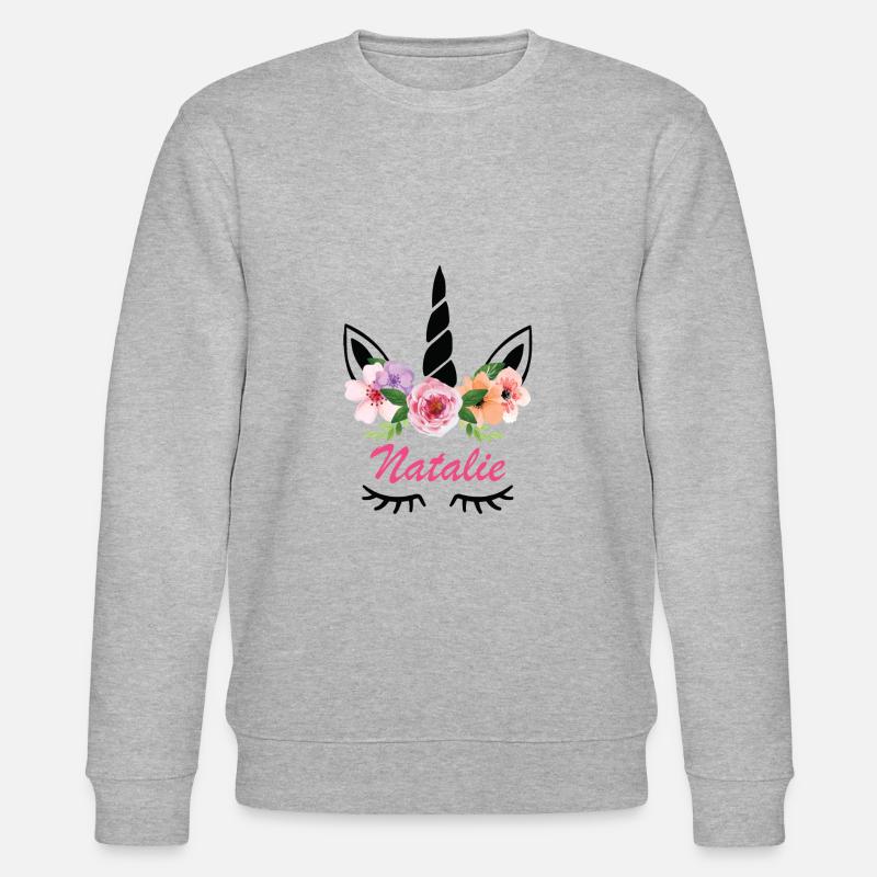 Einhorn - Stanley/Stella Unisex Bio-Sweatshirt CHANGER  - Grau meliert
